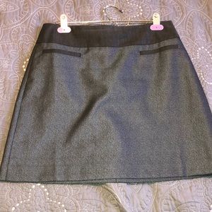 Shiny navy skirt